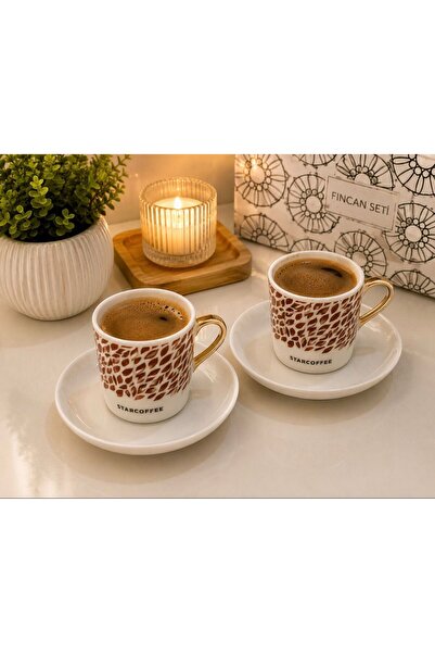 USTAOGLUHOME 2 Lİ PORSELEN FİNCAN SETİ