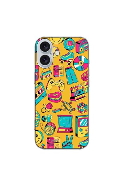 OEM Husa compatibila cu Apple iPhone 16 Silicon Gel Tpu Model Pop Art Vintage
