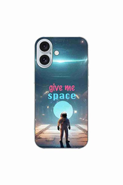OEM Case compatible with Apple iPhone 16 Silicone Gel Tpu Model Give Me Space