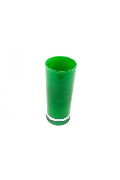 OEM Vaza Sticla Conica Vopsita In Interior Verde