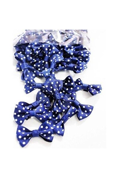 OEM Decorative Bows Navy Blue Polka Dots 500/ Top Bottom Set
