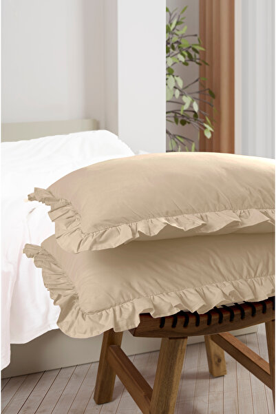 Miss Paris Home Ruffled 2 Pieces Pillowcase 100% 100% Cotton Cotton Pieces 50...