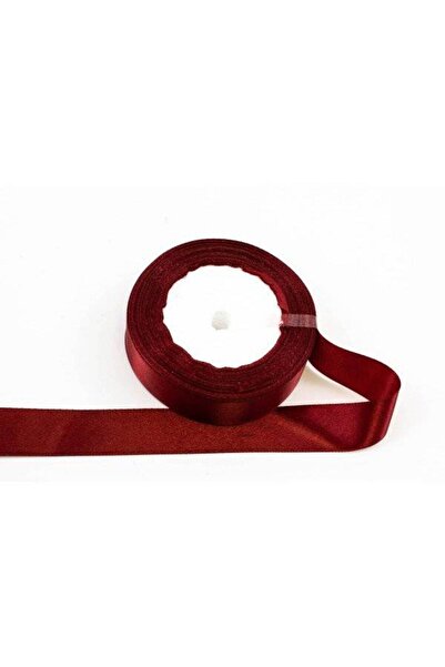 OEM Satin Ribbon 2.5cm/22m Grena (Top Bottom Set of 3 pieces)