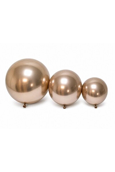 OEM Balloons Top Bottom Set Champagne Chrome 5"-100/ Top Bottom Set