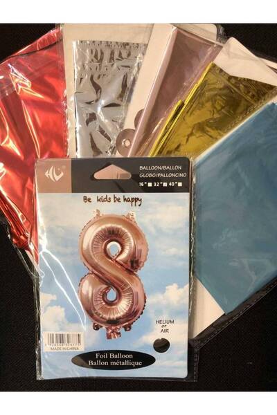 OEM Foil Balloon 81cm Number "8" Red
