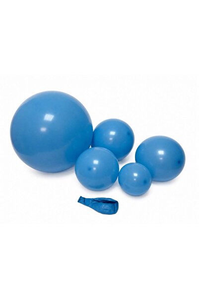 OEM Matte Balloons TX 57 Blue 10"-100/ Top Bottom Set