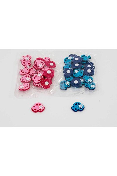 OEM Ornament Textil Cu Adeziv 20/set Masinuta Roz