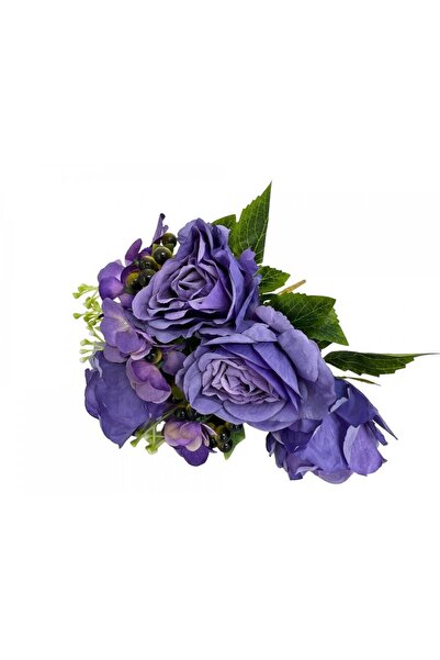 OEM Flori Artificiale Buchet Combinat Trandafiri Si Hortensie Mov