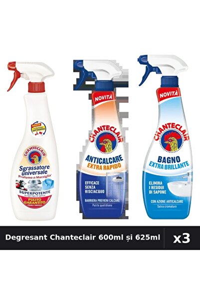 Chanteclair Set 3 Degresant 600ml și 625ml - Marsilia, Extra Rapid, Extra Str...