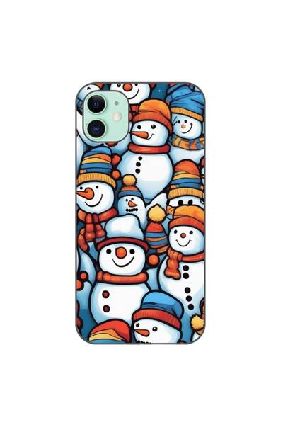OEM Husa compatibila cu Apple iPhone 11 Silicon Gel Tpu Model Snowman Pattern
