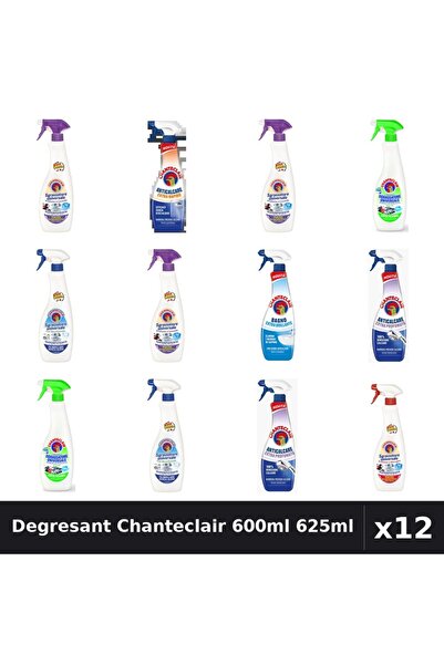 Chanteclair Set 12 Degresant Universal 600ml 625ml - 8 Arome, Anticalcar, Bic...