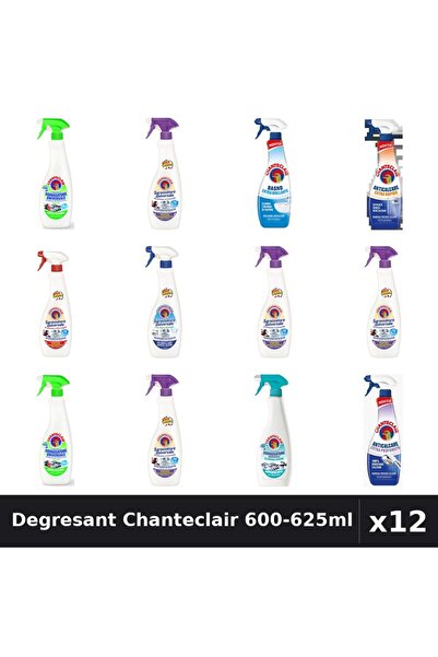Chanteclair Set 12 Degresant Universal 600-625ml - 9 Arome Asortate - Curaten...
