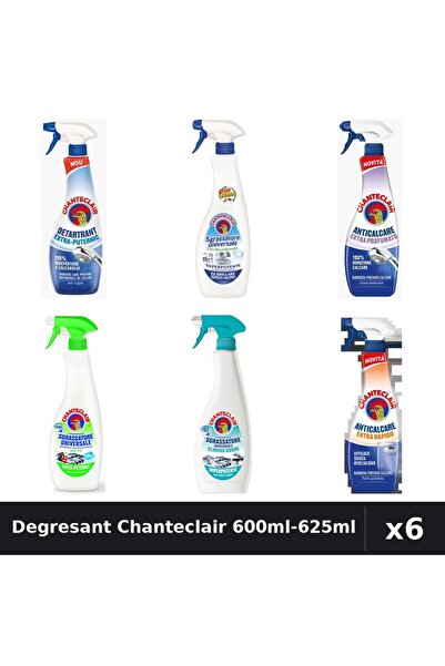 Chanteclair Set 6 Degresant Universal 600ml-625ml - Bicarbonat, Lămâie, Antic...