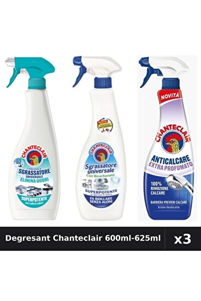 Chanteclair Set 3 Degresant Universal 600ml, 625ml - Bicarbonat, Anticalcar, ...