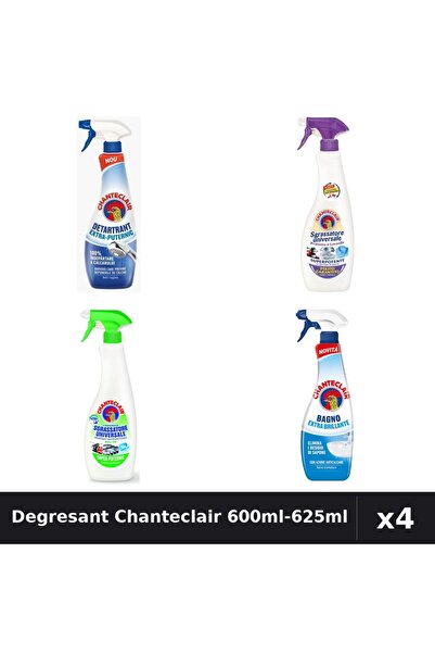 Chanteclair Set 4 Degresant Universal 600ml-625ml - Lavanda, Lamaie, Anticalcar