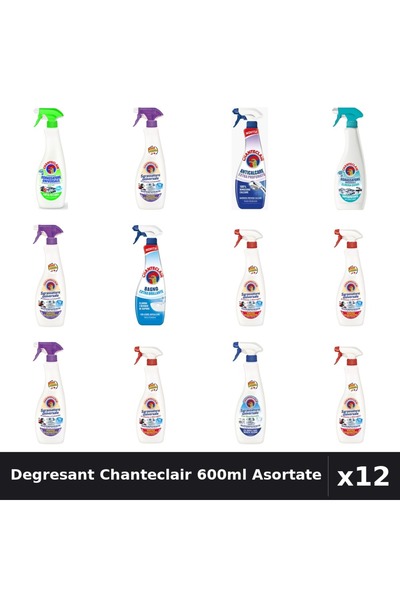 Chanteclair Set 12 Degresant Universal 600-625ml - 8 Arome, Anticalcar, Curat...