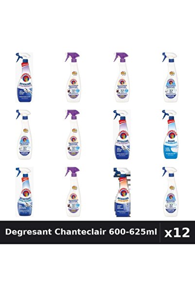 Chanteclair Set 12 Degresant Universal 600-625ml - 7 Arome, Anticalcar, Detar...