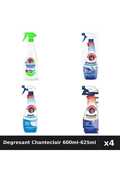 Chanteclair Set 4 Degresant Universal 600ml-625ml - Lămâie, Extra Puternic, S...