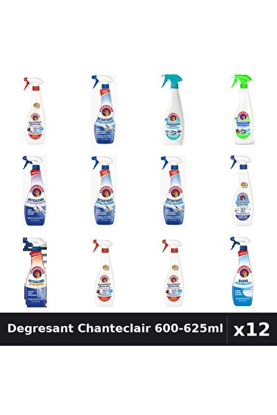 Chanteclair Set 12 Degresant Universal 600-625ml - Marsilia, Lămâie, Bicarbonat