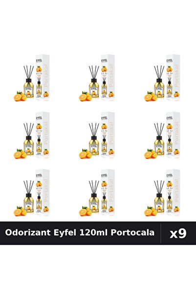 Eyfel Set 9 Odorizant Camera Betisoare Portocala - 120ml Parfum Intens