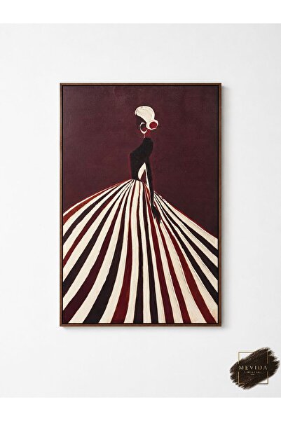 Store Sonsuz Zarafet | Modern Kadın Figürlü Dokulu MDF Tablo 80x120 cm
