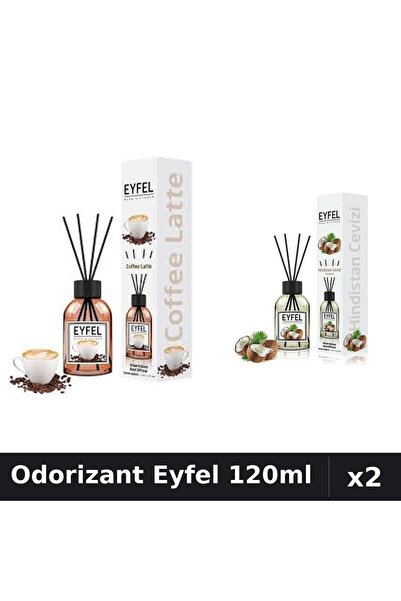 Eyfel Set 2 Odorizante Camera Betisoare - Cafea, Nuca de Cocos, 120ml
