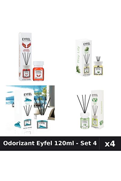 Eyfel Set 4 Odorizant Camera Betisoare - Red Dragon, Lacramioare, Ocean, Iaso...