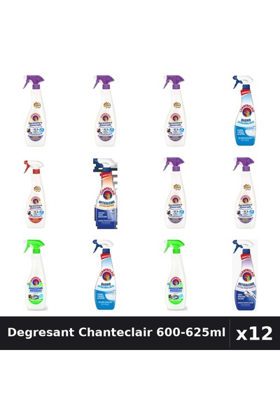 Chanteclair Set 12 Degresant Universal 600-625ml - Lavanda, Lămâie, Mosc, Mar...