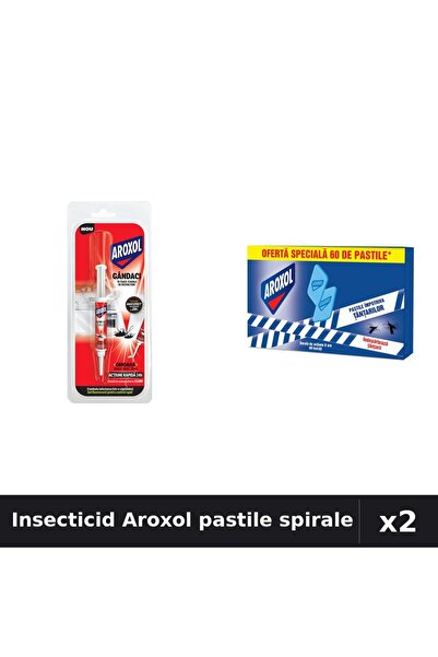 Aroxol Set 2 Pastile Anti-Insecte 5g + 60 buc - Insecticid Eficace Gandaci Ta...