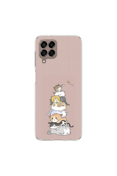 PPKin Samsung Galaxy M33 Compatible Kedis 1 Design Transparent Case