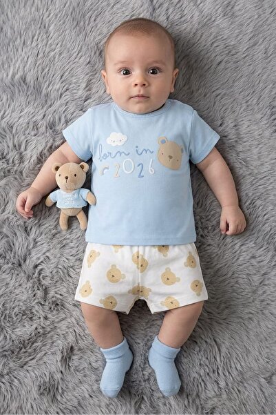 Rock A Bye Baby Boutique Toddlers Girl 3 Pieces Graphic Print Top With Shorts...