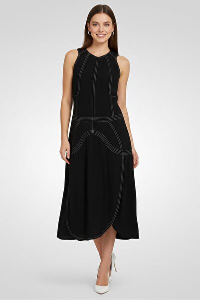 Stella McCartney Women Plain Midi Dress, Black