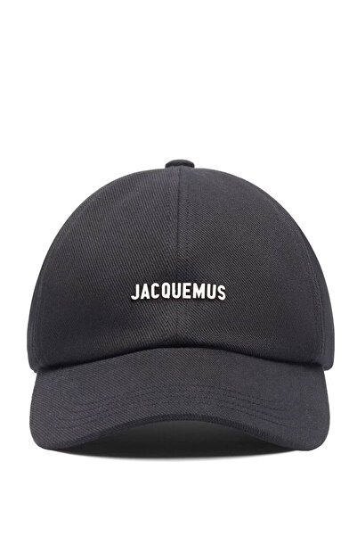 JACQUEMUS Siyah Logo Detaylı Kadın Şapka