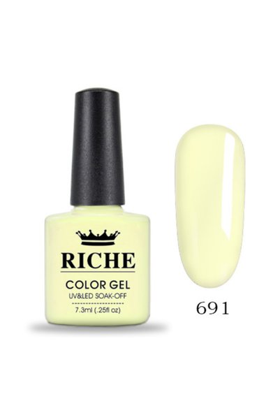 OEM Ojă semipermanentă Riche 691, Galben, 7.3 ml