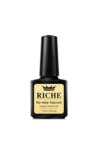 OEM Top coat pentru ojă semi-gel, 7.3 ml, Riche No Wipe Top Coat