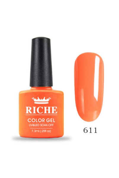 OEM Riche Ojă Semipermanentă 611, Portocaliu, 7.3 ml