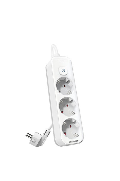 Deli Extension cord 3m 3 sockets child protection + switch