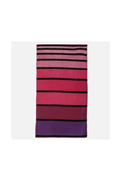 OEM Prosop Premium de Plaja Fucsia cu Dungi 180x100cm