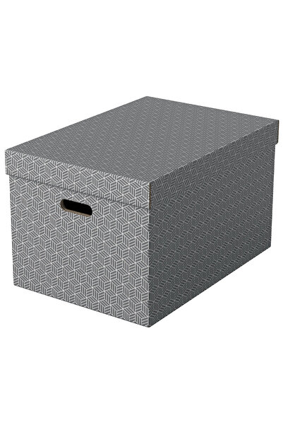 Esselte ΚΟΥΤΙ ΑΠΟΘΗΚΕΥΣΗΣ ΜΕ ΚΑΠΑΚΙ 51 x 35 x 30 εκ. ΓΚΡΙ ΑΝΑΚΥΚΛΩΜΕΝΟ FSC ΣΕ...