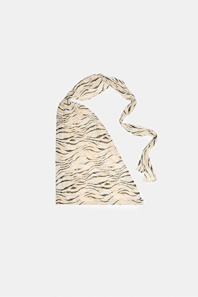 Stradivarius Zebra desenli pareo fular