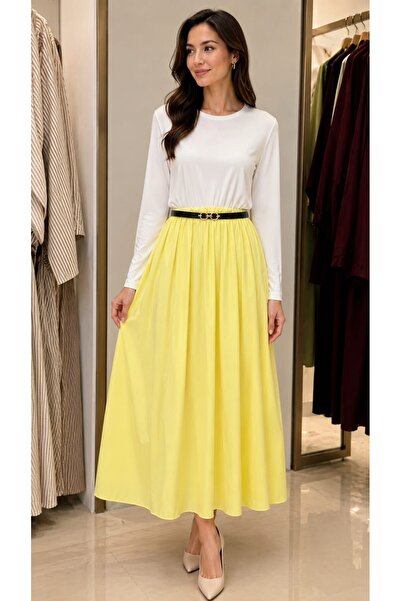 MODA ADEN Women&Kids فستان لونا بحزام