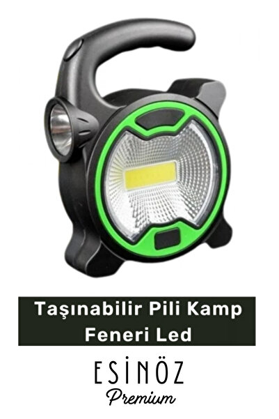 EsinÖz #KampFeneri Taşınabilir Pilli Kamp Feneri Led Çok Fonksiyonlu El Fener...