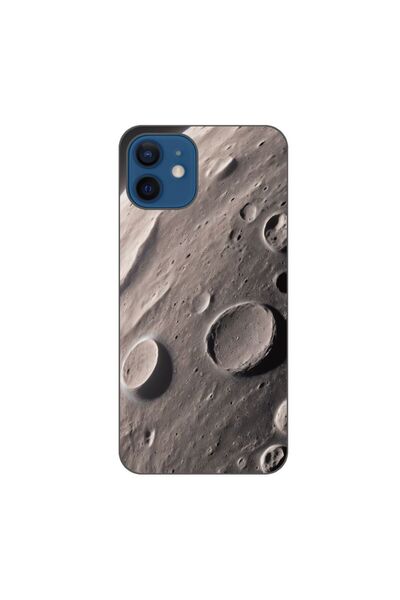 OEM Husa compatibila cu Apple iPhone 12 Silicon Gel Tpu Model Moon Surface