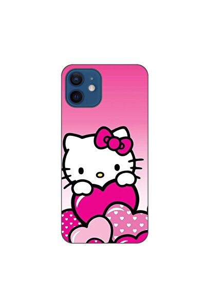 OEM Husa compatibila cu Apple iPhone 12 Silicon Gel Tpu Model Hello Kitty Pin...