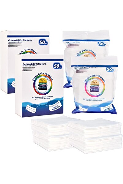 Arabest 200 Pcs Color Catchers,Laundry Sheets,Color and Dirt Collector,Microf...