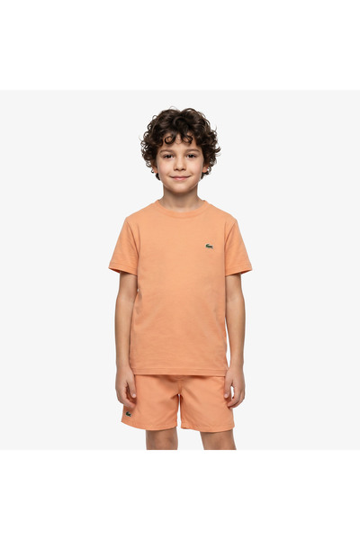 Lacoste Çocuk Bisiklet Yaka Turuncu T-Shirt