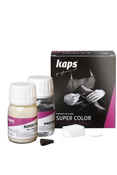 kaps Set vopsea pantofi, Kaps, Pentru piele naturala, 50 ml, Maro deschis