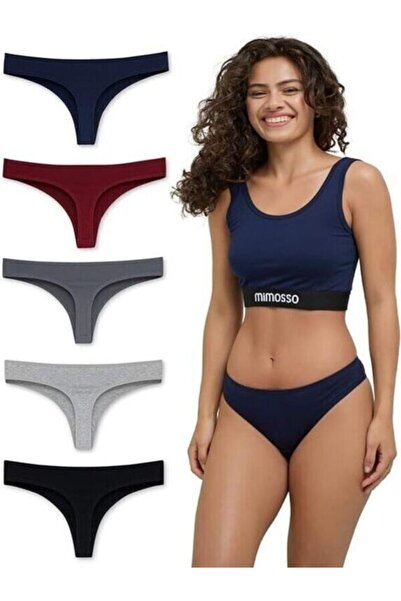 Mimosso Kadın Organik Pamuklu 5'li Tanga