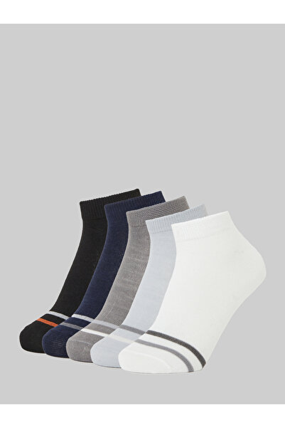 Styli Pack of 5- Striped Detail Ankle Socks