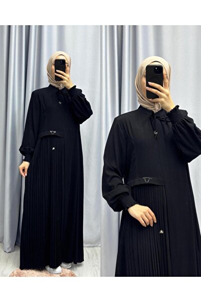moda acar YANDAN SIK PİLİSELİ FERACE